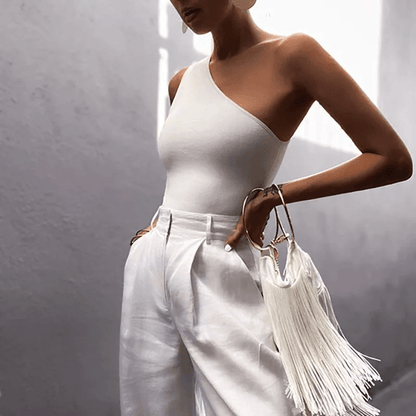 FlexOne Asymmetrical Sports Crop Top 2