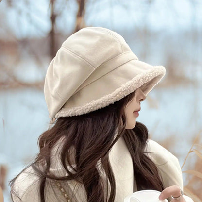 Parisienne Cozy Beret, Classic French-Style Winter Womens Beret Hat