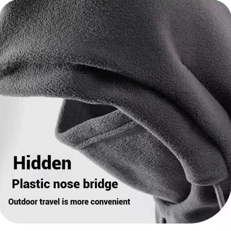 Winter Warm Hat, Windproof Balaclava with Mask and Neck Warmer, Cold-Weather Cycling Protection for Men & Women