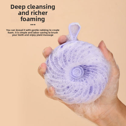 Painless Bath Artifact Silicone Double Sided Bath Brush Two In One Shampoo And Massage Brush 1