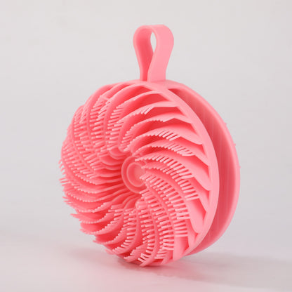Painless Bath Artifact Silicone Double Sided Bath Brush Two In One Shampoo And Massage Brush 7