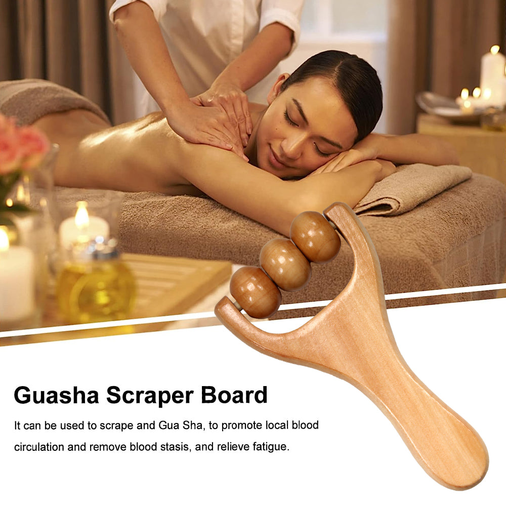 Instantly Self Massage Waist Wooden Massage Roller Thigh Legs Hands Massager Full Body Roller Tool  4
