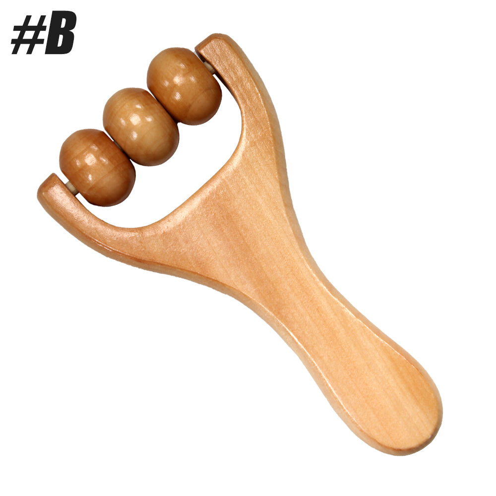 Instantly Self Massage Waist Wooden Massage Roller Thigh Legs Hands Massager Full Body Roller Tool  9