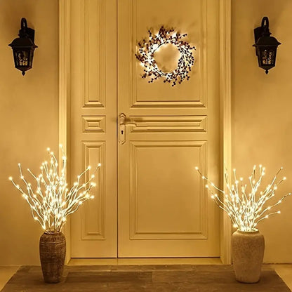 White Birch LED Branch Light Battery Operated Festive Twig Outdoor Wedding LightChristmas Decoratio 2