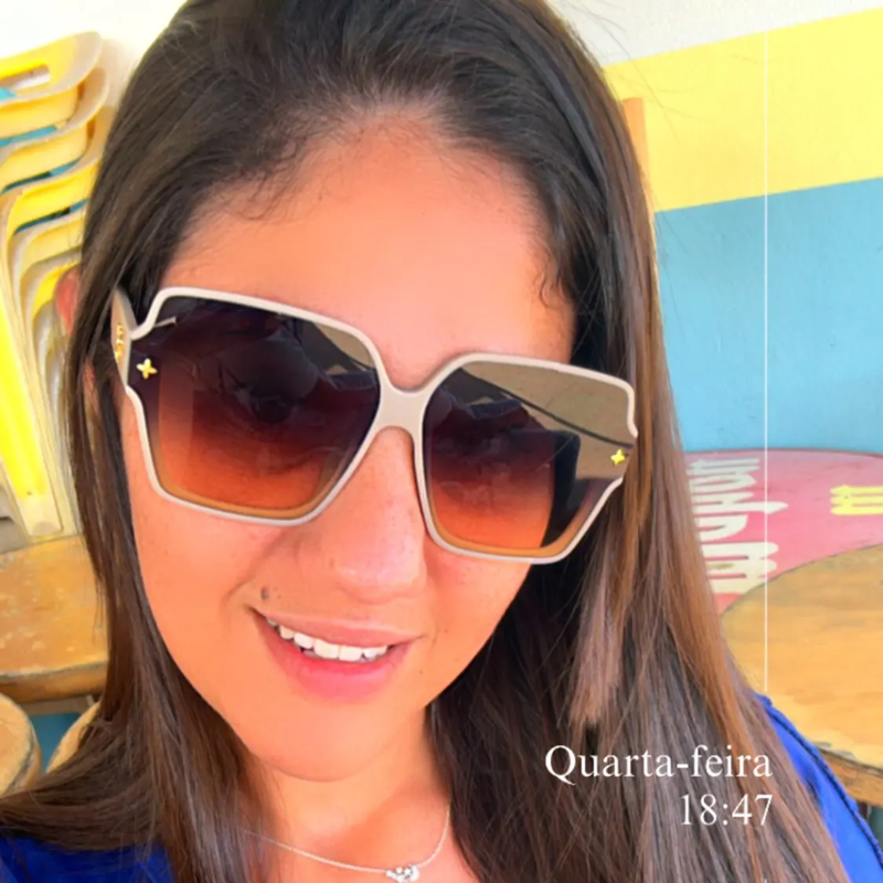 Luxury LargeFrame Square Sunglasses For Women Fashion UV Protection AllMatch Style 1