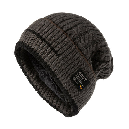 Knitted Hat Winter Cap Beanie Women Thick Bonnet Hats Skullies Winter Beanie Hat For Men 3