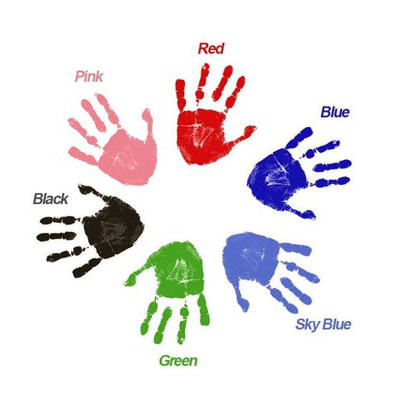 Hand And Footprint Kit Ink Newborn Baby DIY Photo Frame Handprint Pads Safe Clean Baby Shower Gift 1
