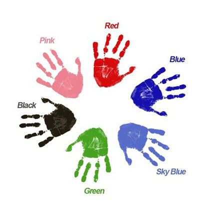 Hand And Footprint Kit Ink Newborn Baby DIY Photo Frame Handprint Pads Safe Clean Baby Shower Gift 1