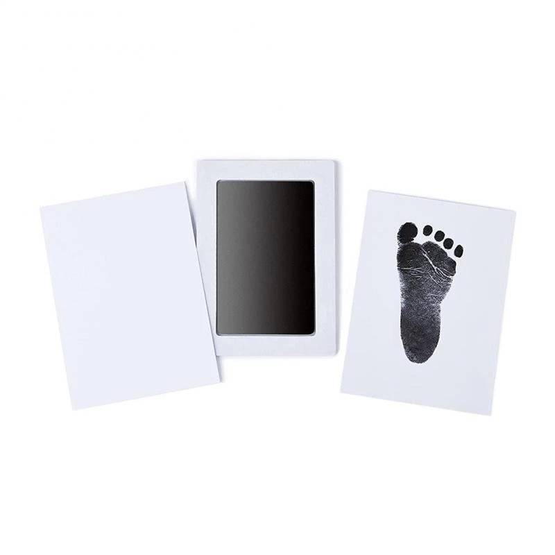 Hand And Footprint Kit Ink Newborn Baby DIY Photo Frame Handprint Pads Safe Clean Baby Shower Gift 5