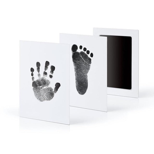 Hand And Footprint Kit Ink Newborn Baby DIY Photo Frame Handprint Pads Safe Clean Baby Shower Gift 8