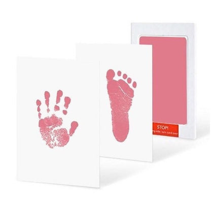 Hand And Footprint Kit Ink Newborn Baby DIY Photo Frame Handprint Pads Safe Clean Baby Shower Gift 12