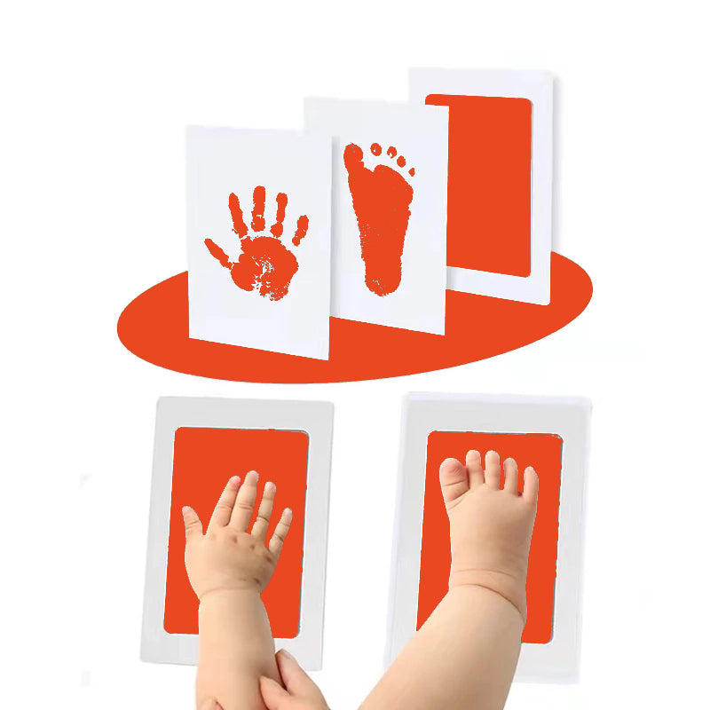 Hand And Footprint Kit Ink Newborn Baby DIY Photo Frame Handprint Pads Safe Clean Baby Shower Gift 14