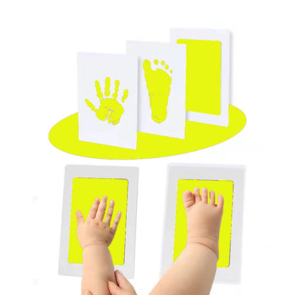 Hand And Footprint Kit Ink Newborn Baby DIY Photo Frame Handprint Pads Safe Clean Baby Shower Gift 15