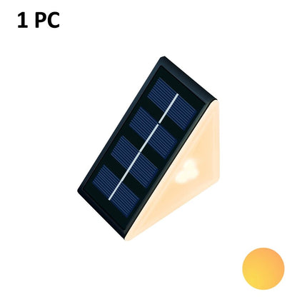 Outdoor Solar Step Lights, Waterproof, Warm White RGB, Auto On Patio Yard Driveway Porch Lighting