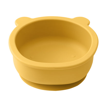 Training Baby Stuff Cartoon Cute Bear, Silicone Baby Tableware, Shape Bowl Toddler Tableware, Suction Dinner Set Eating