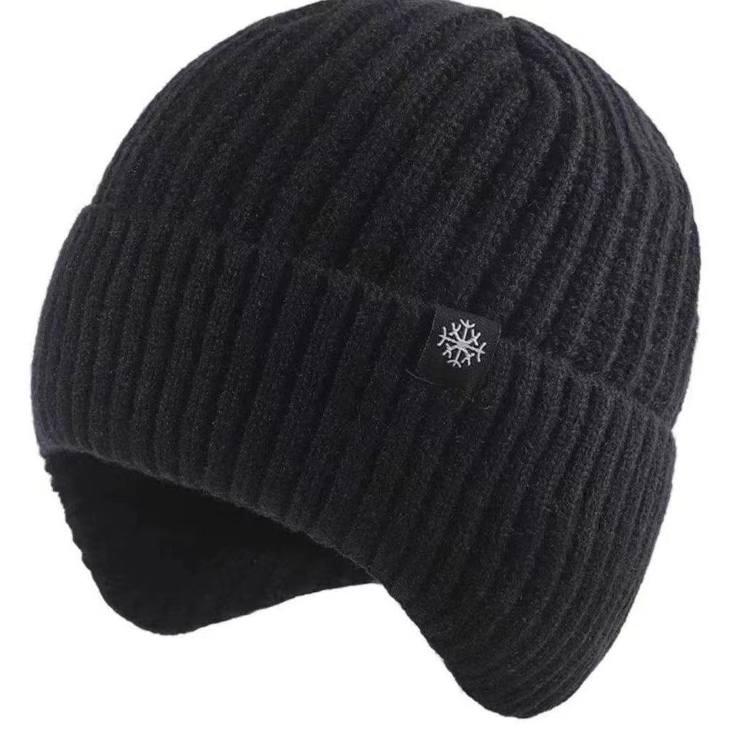 Outdoor Cycling Sports Windproof Ear Protection Hat Thick Velvet Yarn Hat Winter New Mens Warm Hat 2