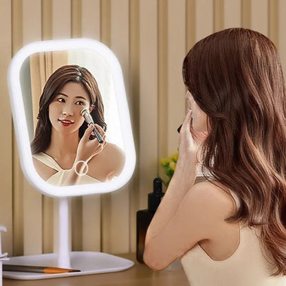 ModernGlow 3Color LED Vanity Mirror Premium Desktop Makeup  Dressing Mirror 8