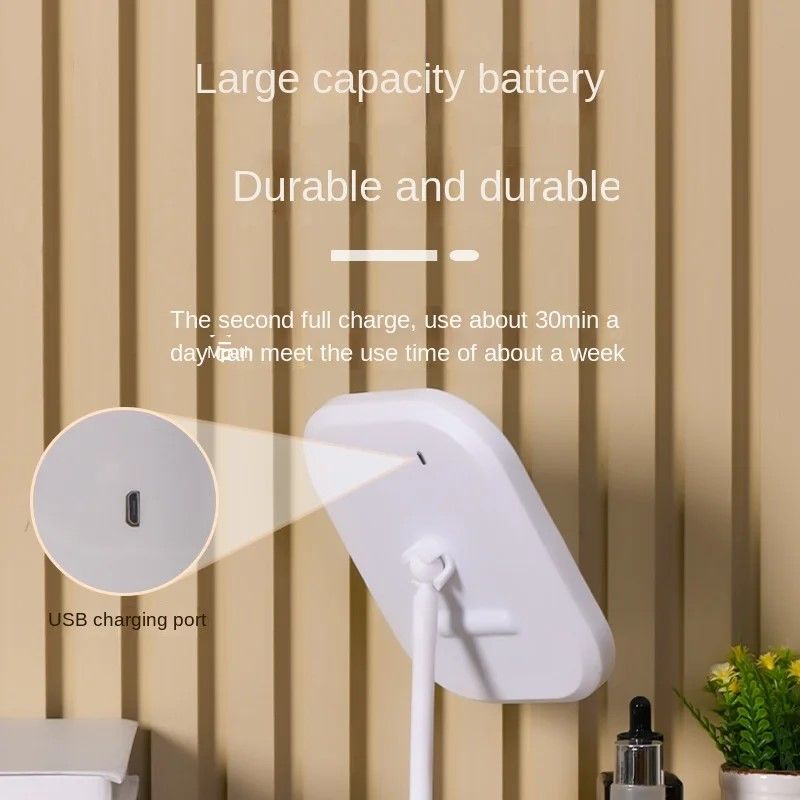ModernGlow 3Color LED Vanity Mirror Premium Desktop Makeup  Dressing Mirror 10
