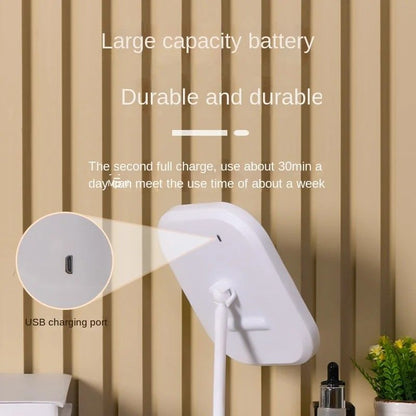 ModernGlow 3Color LED Vanity Mirror Premium Desktop Makeup  Dressing Mirror 10