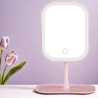 ModernGlow 3Color LED Vanity Mirror Premium Desktop Makeup  Dressing Mirror 5