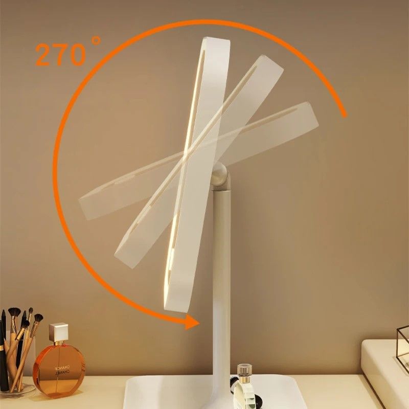 ModernGlow 3Color LED Vanity Mirror Premium Desktop Makeup  Dressing Mirror 6