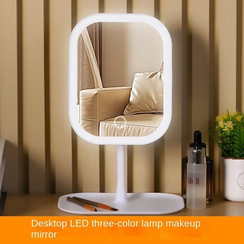 ModernGlow 3Color LED Vanity Mirror Premium Desktop Makeup  Dressing Mirror 2