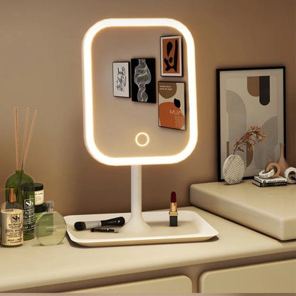 ModernGlow 3Color LED Vanity Mirror Premium Desktop Makeup  Dressing Mirror 1