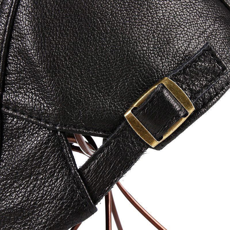High Quality Retro Cap Thin PU Forward Hat High Four Seasons Wear Visors 1