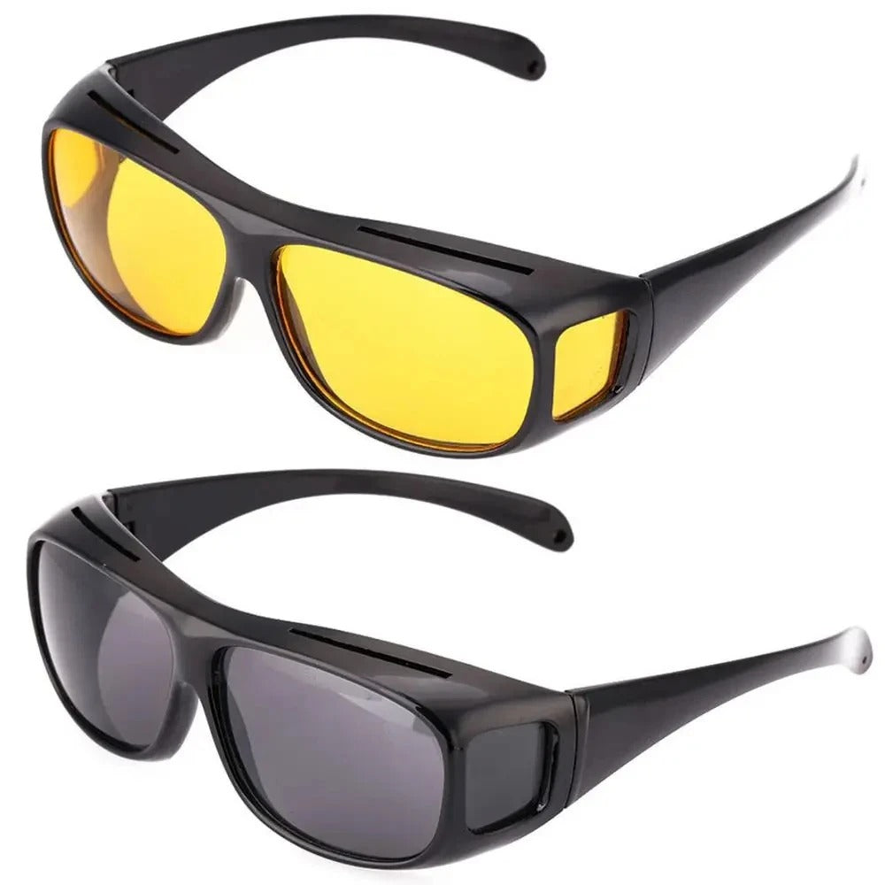 Night Driving Glasses, Driver Goggles, Night Vision Sunglasses, Unisex Sun Glasses, UV Protection Eye Wear Gift
