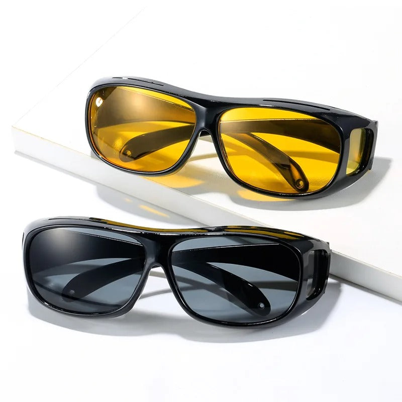 Night Driving Glasses Driver Goggles Night Vision Sunglasses Unisex Sun Glasses UV Protection Eye W 4