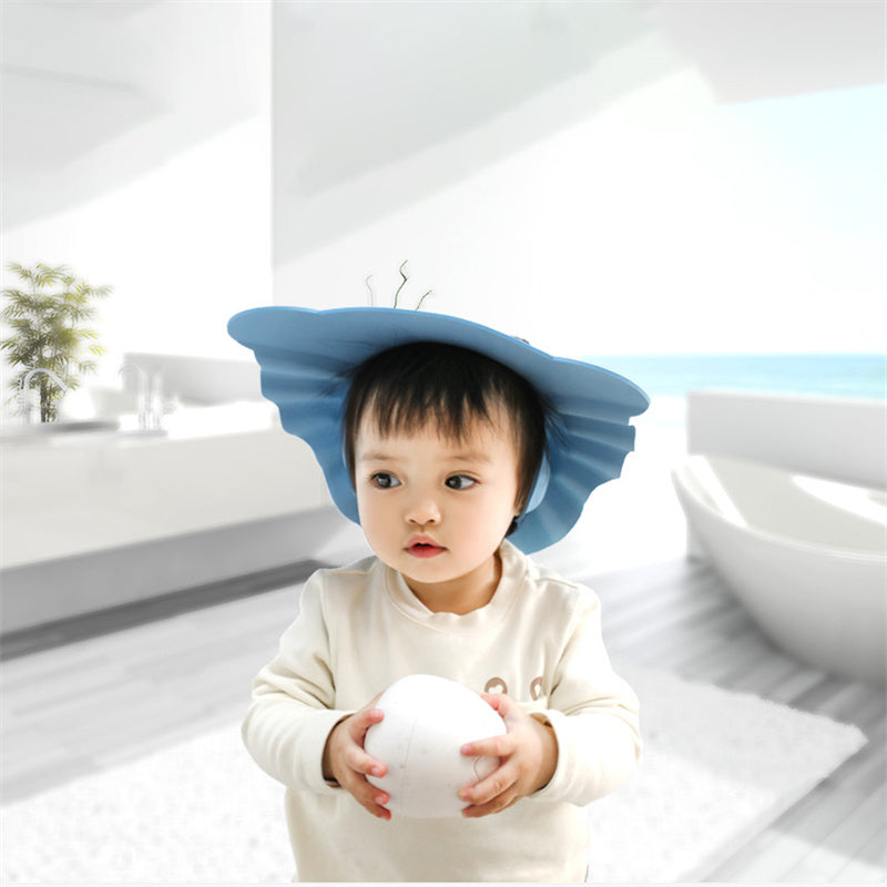 Adjustable Hair Wash Hat For Kids Baby Shower Soft Cap Bathing Shower Protect Head Cover Ear Protec 1