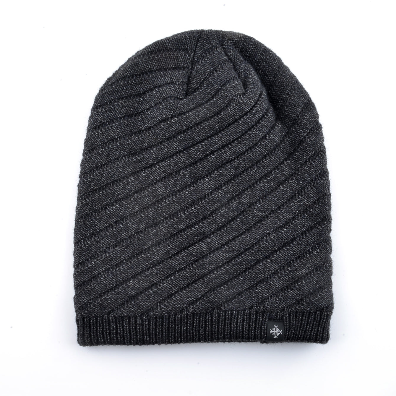Knitting Striped Winter Knitted Beanie, Outdoor Warm Mens Thick Hats, Double Layers With Velvet Ski Beanies For Men