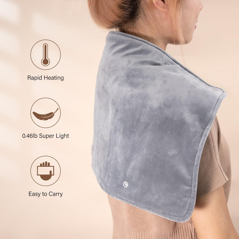 Thermostatic Heating Blanket, USB Hand Warmer Shawl for Home and Office Use, Short Velvet Fabric, Keeps Hands and Legs