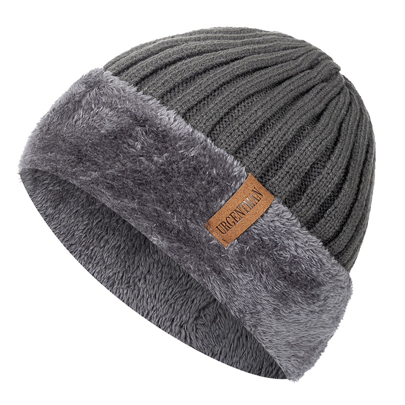 Warm Outdoor Knitted Hat, Stylish Beanie Hats For Men Women, New Unisex Thick Winter Hat Keep
