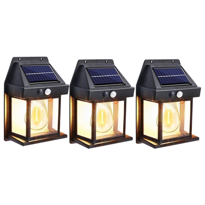 Solar Powered, Waterproof Outdoor, Wall Light with Motion Sensor, Tungsten Filament, Garden Yard Decoration, LED Lamp