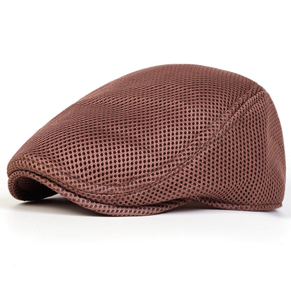British Painters Hats Spring And Summer Hip Hop Berets Mesh Cap Men Mesh Breathability Newsboy Caps