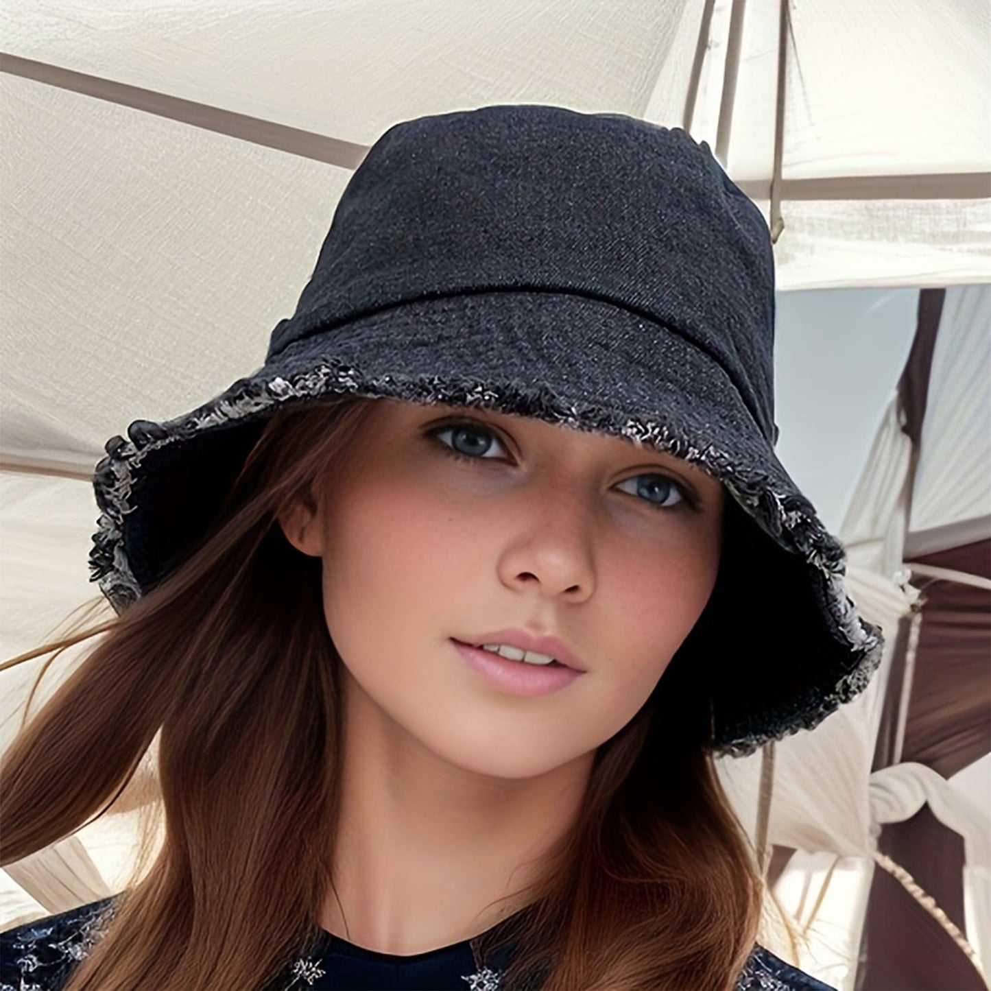 Outdoor Breathable Summer Denim Fisherman Women Sun Hat Trendy Summer Bucket Hat Girls Caps Hats Fo 3