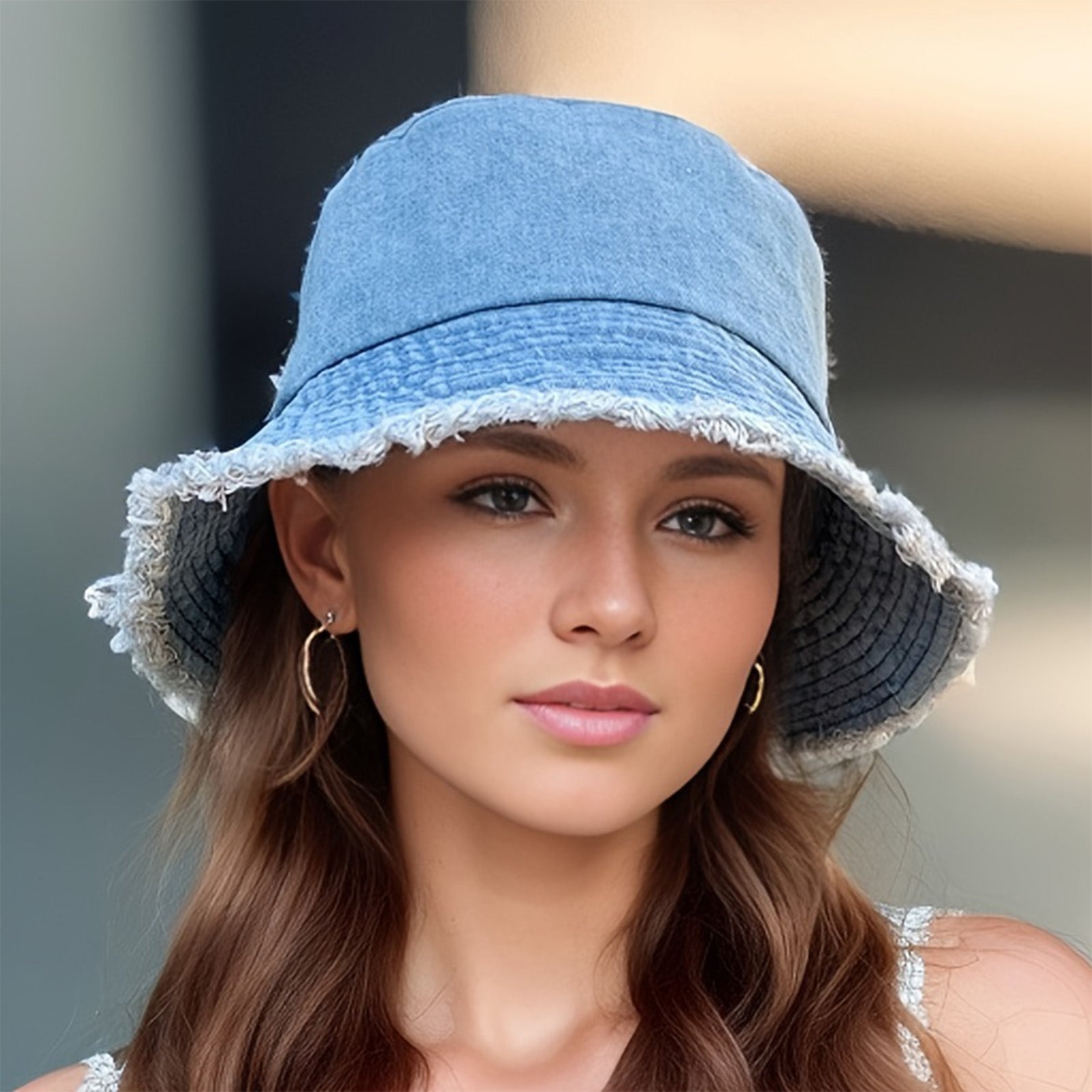 Outdoor Breathable Summer Denim Fisherman Women Sun Hat Trendy Summer Bucket Hat Girls Caps Hats Fo 4