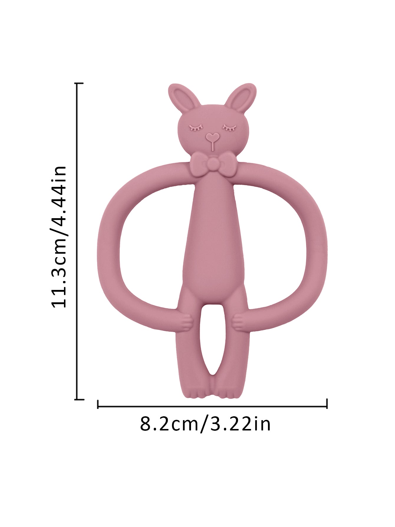 Toys Teething Infant Chewing Toy, Color Kids Silicone Teether, Gifts Newborn Cartoon Rabbit Teether