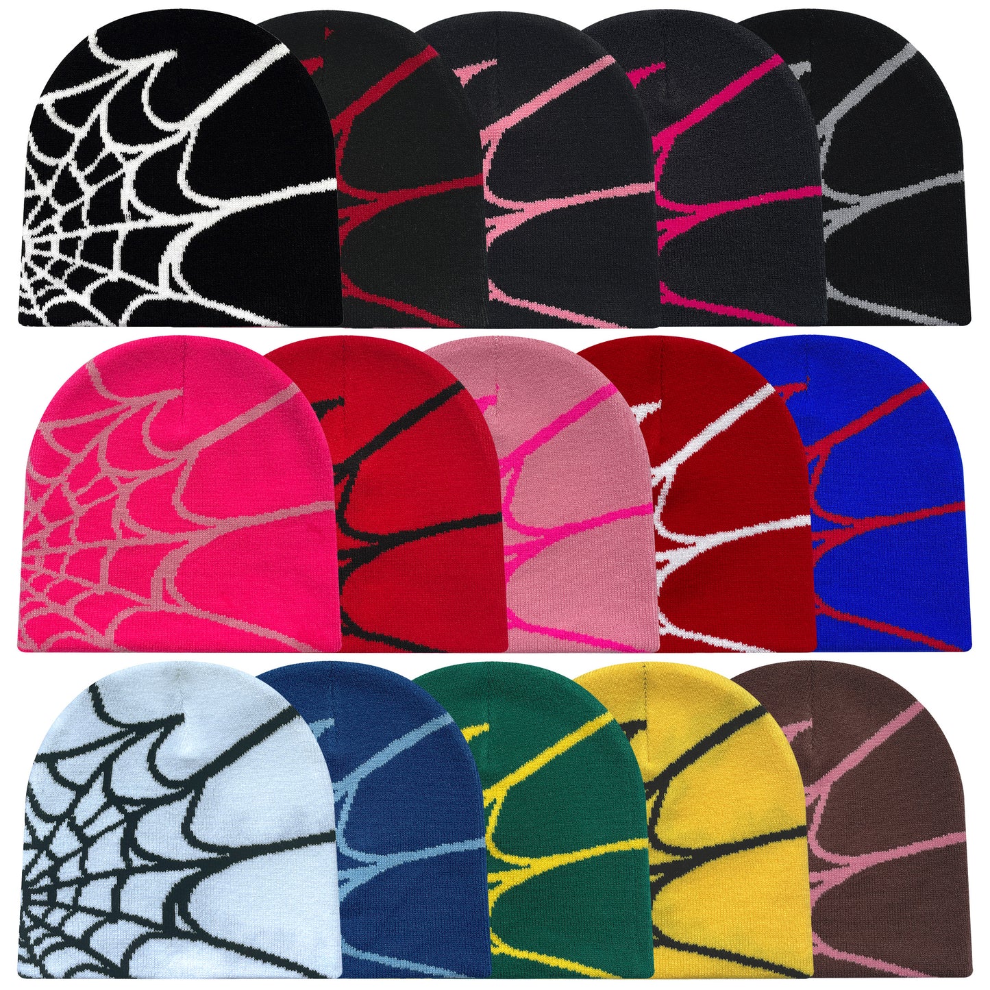 Four Seasons, Spider Web, Men And Women Universal, Knit Hat, Outdoor Sports Fashion Hat, Riding Style Beanie