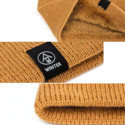 Warm Knitted Scarf Winter Neck Gaiter Thickened Plush Tube Scarf Windproof Cold Proof Outdoor Sport 3