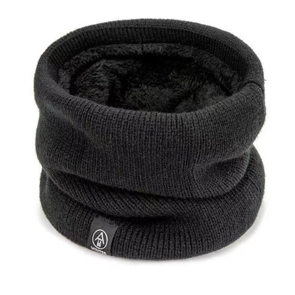 Warm Knitted Scarf Winter Neck Gaiter Thickened Plush Tube Scarf Windproof Cold Proof Outdoor Sport 7
