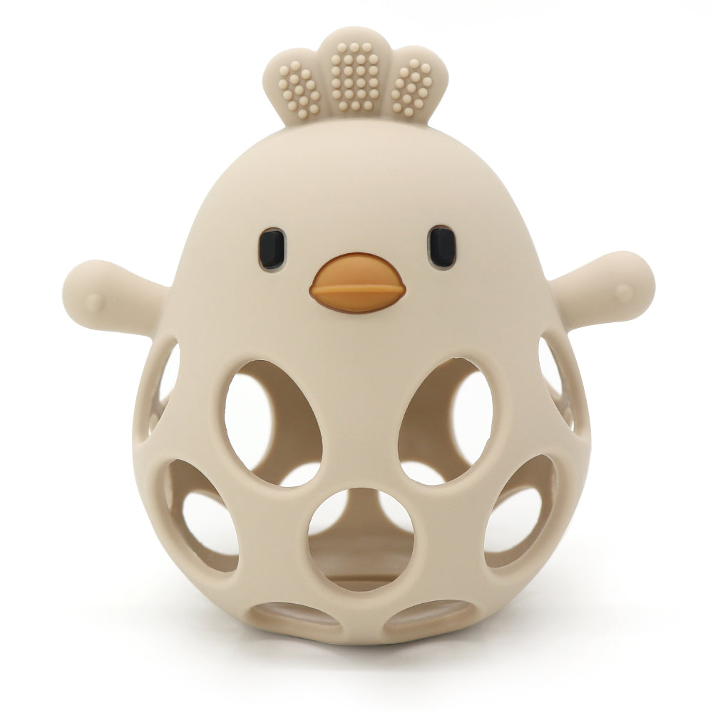 Cartoon Chick Shape Baby Toys, Chewing Training Baby Products, Baby Silicone Teether Toys