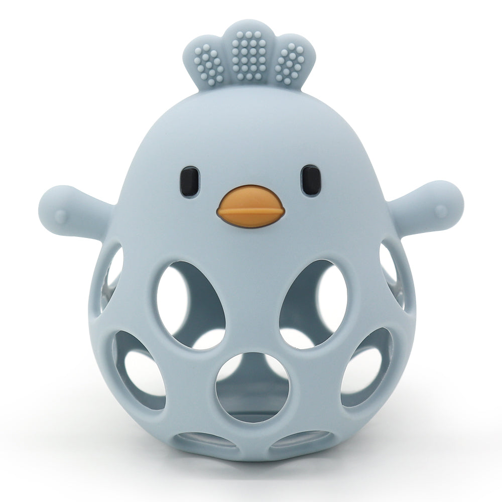 Cartoon Chick Shape Baby Toys, Chewing Training Baby Products, Baby Silicone Teether Toys