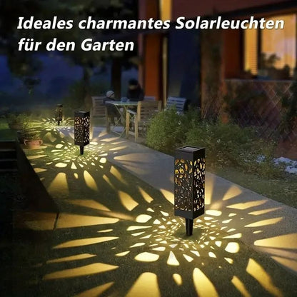 Solar LED Decorative Garden Stake Lights Set 2