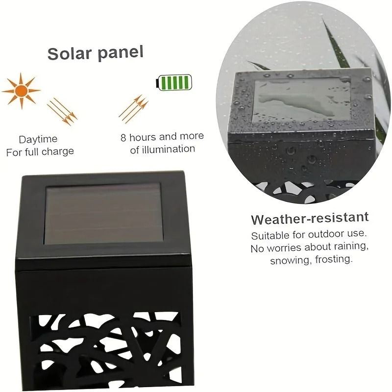 Solar LED Decorative Garden Stake Lights Set 5