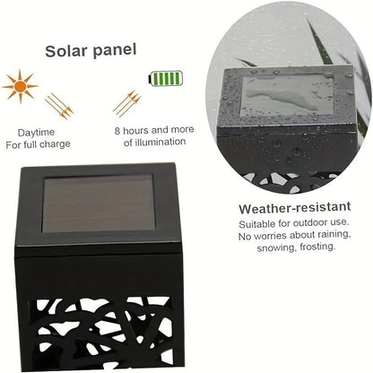 Solar LED Decorative Garden Stake Lights Set 5