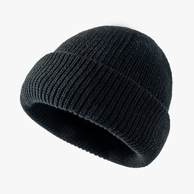 Knit Beanie Hat Acrylic Winter Hats, Beanie Hats for Men Women, Soft Warm Unisex Cuffed Beanie for Women Men