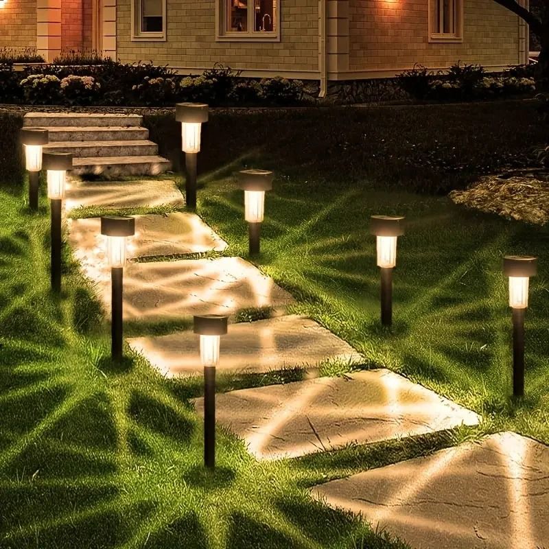 Solar Tube Pathway Lights Set