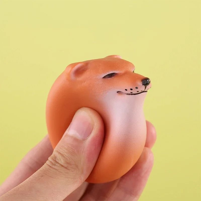 Shiba Inu Egg Shape Desk Decor Cute PVC Dog Ornament For Home And Office 2